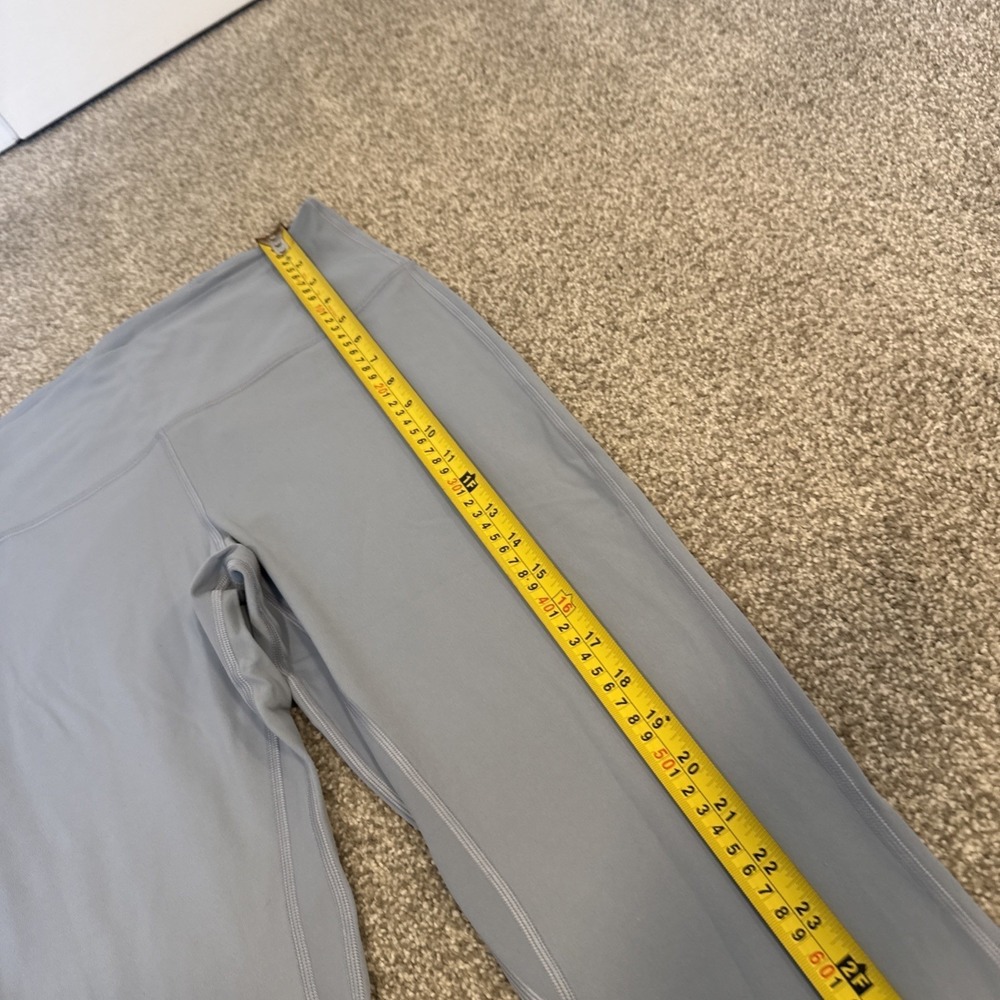 Lululemon Flare Leggings Womens Size 10 Gray High Rise Yoga Pants Nulu Groove St - Picture 8 of 16